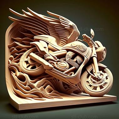 3D модель Suzuki VS 1400 Intruder (STL)